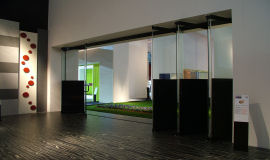 sliding room divider, design glass